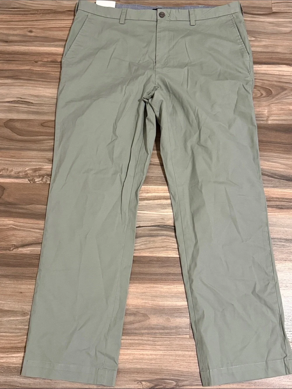 Banana Republic Aiden Slim Fit Stretch Green Chino Pants Mens 38x32 NWT